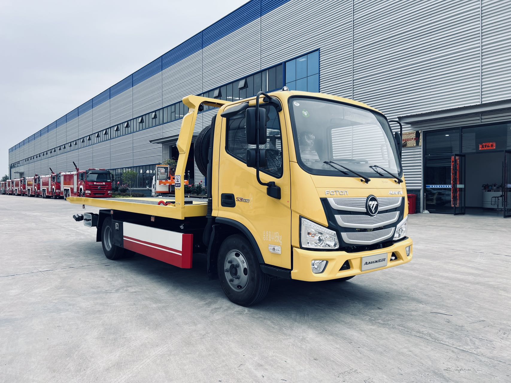 国六福田欧马可蓝牌清障车